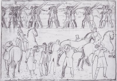 La partida de los estudiantes alemanes a la guerra de liberación de 1813 de Ferdinand Hodler